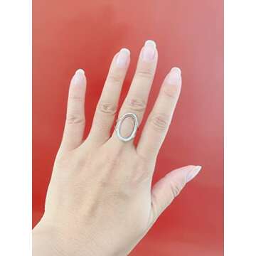 MINDDHA Sterling Silver Circle Ring - Handmade Infinity Band from Israel - Dainty Karma Ring for Women - Ideal Gifts for Anniversary, Birthday, Special Occasions - Stylish Ring, 3.8mm Width, Size 6