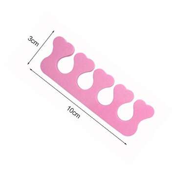 20pcs Soft Foam Sponge Toe Separators Finger Dividers Soft Sponge Finger Divider Spacer Nail Art Man...