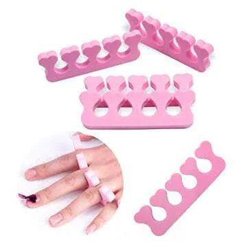 20pcs Soft Foam Sponge Toe Separators for Effortless Manicures