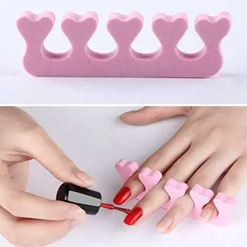 20pcs Soft Foam Sponge Toe Separators for Effortless Manicures