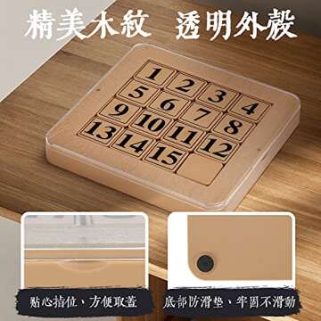 Cuberspeed 15 Slide Number Puzzle magnetized Klotski Puzzle Brain Teasers Toys Jigsaw Intelligence 15 Klotski Blocks