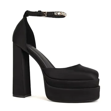 THESHY Platform Chunky High Block Heels for Women