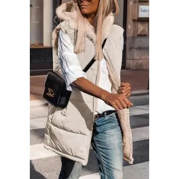 Shop PRETTYGARDEN Women's Reversible Vest for Stylish Warmth