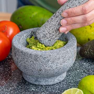 Maxam Granite Mortar and Pestle Set - Versatile Kitchen Essential