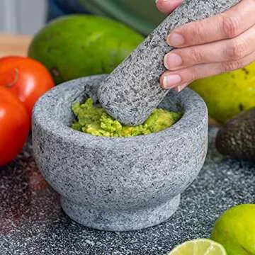 Maxam Granite Mortar and Pestle Set - Versatile Kitchen Essential