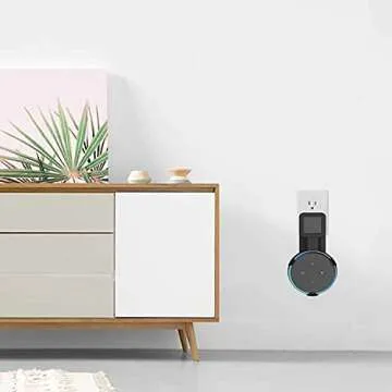 WALI Outlet Wall Mount for Echo Dot 3rd Gen - Black