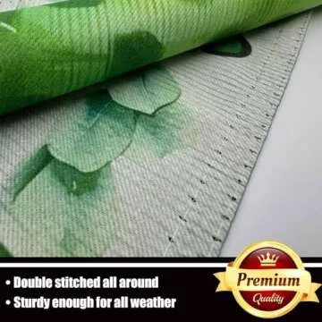 St Patricks Day Garden Flag 12x18 inch Outdoor-Double Sided St Patricks Day Shamrock Flag Vivid Color Polyester Yard Flags