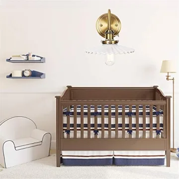 Nordic Sconce Lighting with On/Off Switch and Ceramic Shade