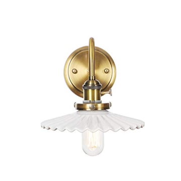 Nordic Sconce Lighting with On/Off Switch and Ceramic Shade