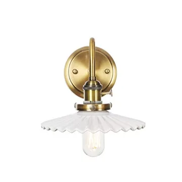 Nordic Sconce Lighting with On/Off Switch and Ceramic Shade