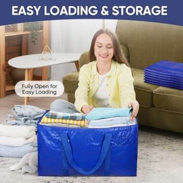 Extra Large TICONN Moving Bags - Durable Storage Solution
