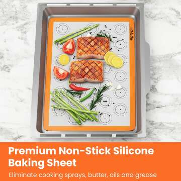 Silicone Macaron Baking Mats - Set of 4 Non Stick