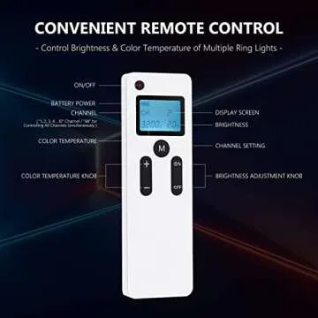 Neewer Advanced 16-inch LED Ring Light Support Manual Touch Control with LCD Screen, Remote and Multiple Lights Control, 3200-5600K, Stand Included for Makeup YouTube Video Blogger Salon (Black)