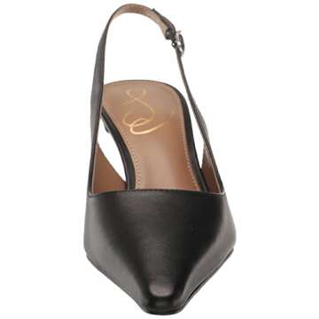 Sam Edelman Bianka Sling Pump - Black Kitten Heel Elegance for All Occasions