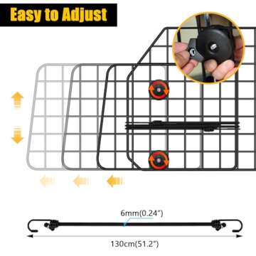 Gtongoko Adjustable Dog Car Barriers for Safe Travel