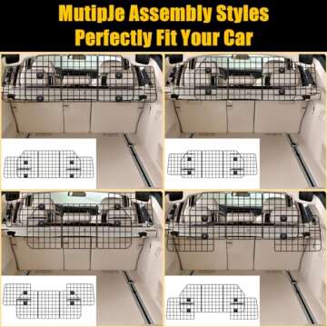 Gtongoko Adjustable Dog Car Barriers for Safe Travel