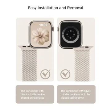 SuperNaNa Braided Stretchy Band for Apple Watch 38mm to 49mm