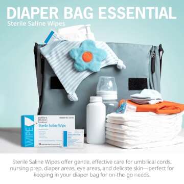 Hygea Sterile Saline Wipes - Gentle Skin Cleansing Solution