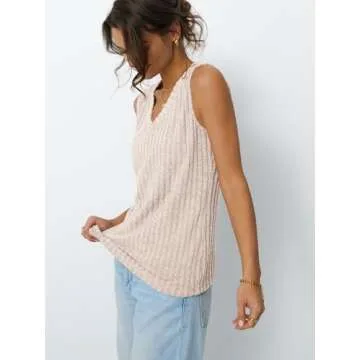 AUTOMET Womens Sleeveless Tank Tops for Summer Fashion