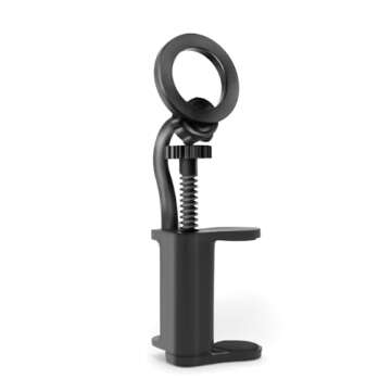 Magnetic Guitar Phone Holder - Adjustable & Rotatable Guitar Mount for Guitars/Ukulele, Universal Sm...