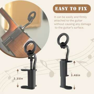 Magnetic Guitar Phone Holder for Universal Smartphone Use