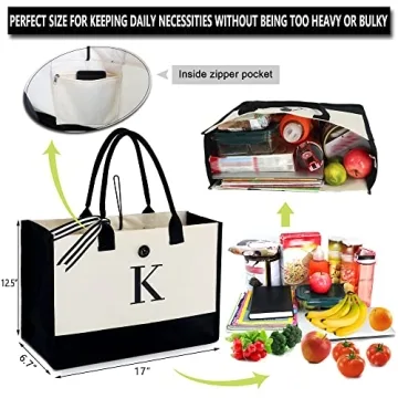 BeeGreen Personalized Canvas Tote Bag for Women