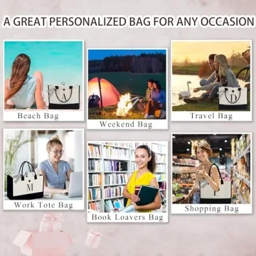 BeeGreen Personalized Canvas Tote Bag for Women