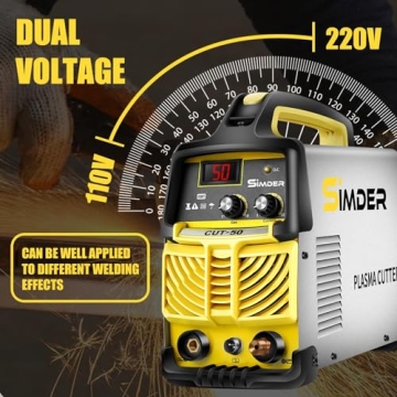 Top SSIMDER 50Amp Plasma Cutter with Dual Voltage