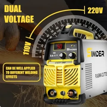 Top SSIMDER 50Amp Plasma Cutter with Dual Voltage