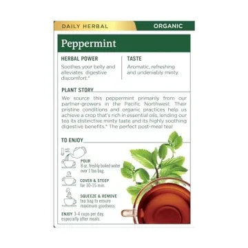 Organic Peppermint Tea for Soothing Digestive Relief