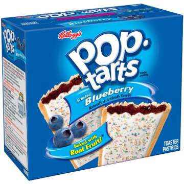 Pop-Tarts Breakfast Toaster Pastries, Frosted Blueberry Flavored, 22 oz (12 Count)