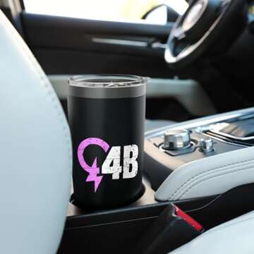 4B Movement Graphic Sign Stainless Steel Insulated Tumbler