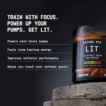 BEYOND RAW LIT Pre-Workout | Maximum Energy & Focus | 30 Servings