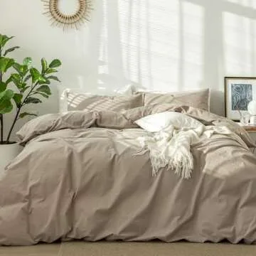 MooMee Bedding Duvet Cover Set Soft Comfy Washable King Size