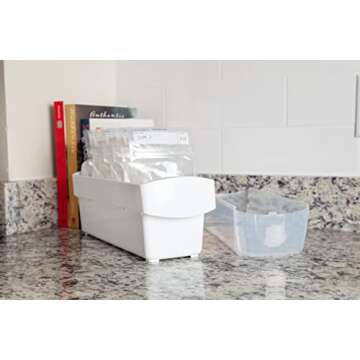 The First Years Breastflow Breast Milk Freezer Storage Organizer — Freezer and Refrigerator Shelf Organizer for Breast Milk Storage Bags — Holds 10 Breast Milk Bags — Breastfeeding Essentials