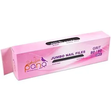 PANA Jumbo Double-Sided Emery Nail File 50pcs - Black