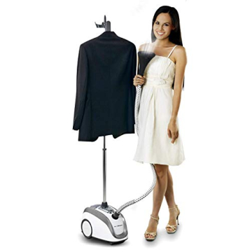 PurSteam Standing High-Pressure Garment Steamer for Clothes with Wheels, 4 Steam Levels