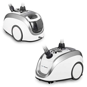 PurSteam Standing High-Pressure Garment Steamer for Clothes with Wheels, 4 Steam Levels