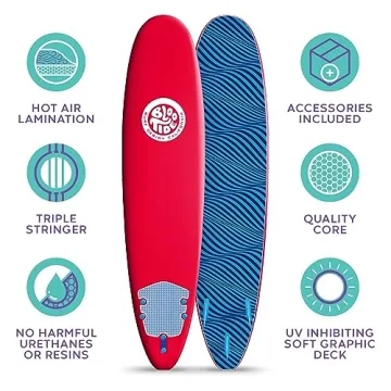 Bloo Tide 8ft Surfboard: Fun and Durable Soft Top