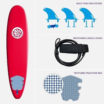 Bloo Tide 8ft Surfboard: Fun and Durable Soft Top