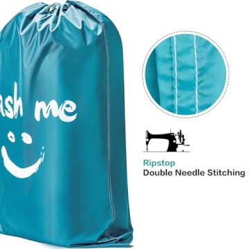 HOMEST XL Wash Me Travel Laundry Bag - Durable & Spacious