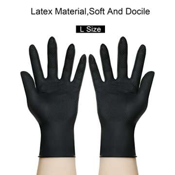 20 Pieces Hair Dye Coloring Kit, Hair Tinting Bowl, Dye Brush, Ear Cover, Gloves for DIY Salon Hair Coloring Bleaching Hair Dryers Hair Dye Tools (14.8 x 4.8 cm, Small Black Bowl Style)