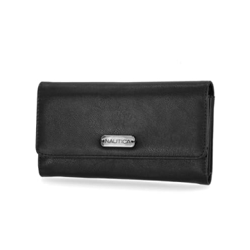 Nautica Money Manager RFID Slim Small Wallet for Women - Stylish Clutch Organizer