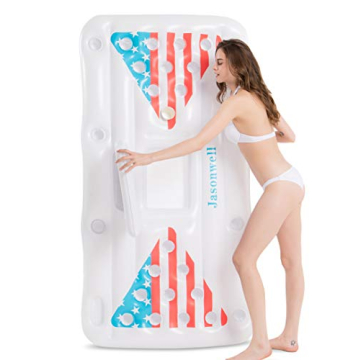 Jasonwell Beer Pong Pool Float - Inflatable Fun for Adults