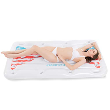 Jasonwell Beer Pong Pool Float - Inflatable Fun for Adults