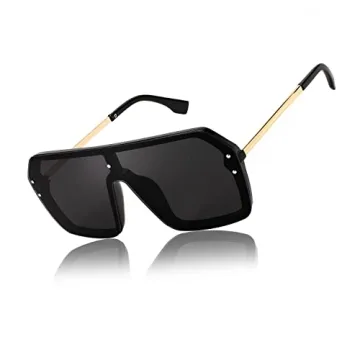 FEISEDY Retro Siamese Sunglasses UV400 Protection Stylish