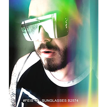 FEISEDY Retro Siamese Sunglasses UV400 Protection Stylish