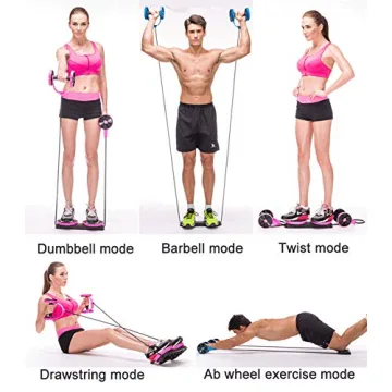 Buy Multi Function Double AB Roller Wheel for Home Gym