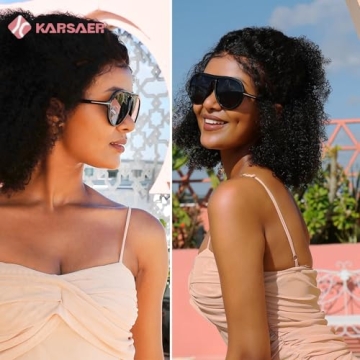 Karsaer Oversized Vintage Aviator Sunglasses for All Ages