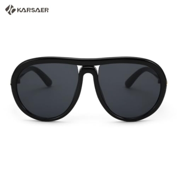 Karsaer Oversized Vintage Aviator Sunglasses for All Ages